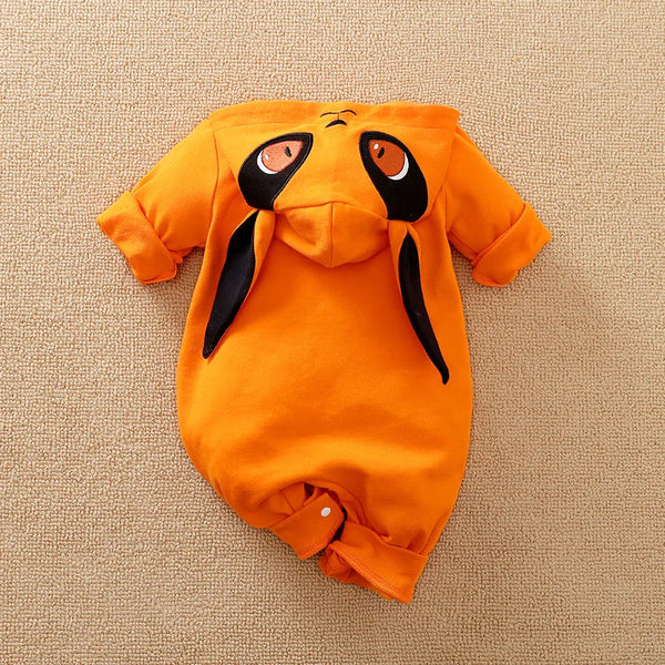 Roupinha Pijama Cosplay da Raposa Kurama de Naruto para Bebê 0-18 meses